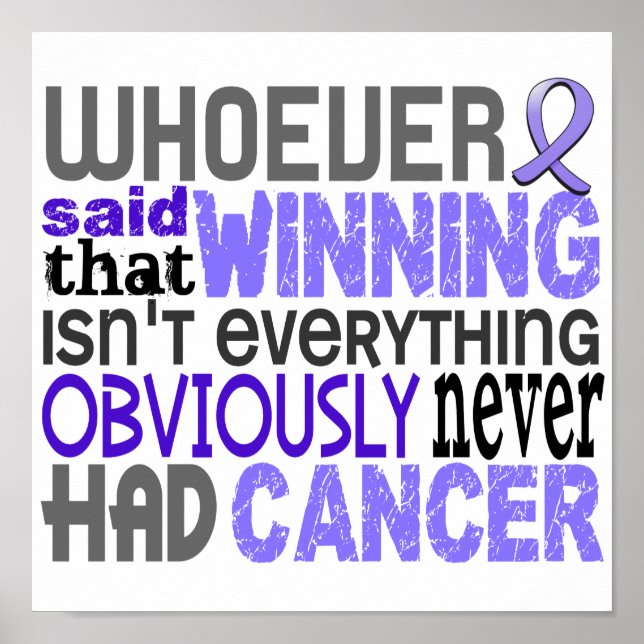 Póster Quien haya dicho cáncer esofágico (Frente)