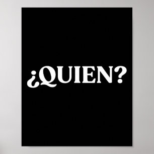 Póster Quien Profesor De Español Divertido Regreso A La E