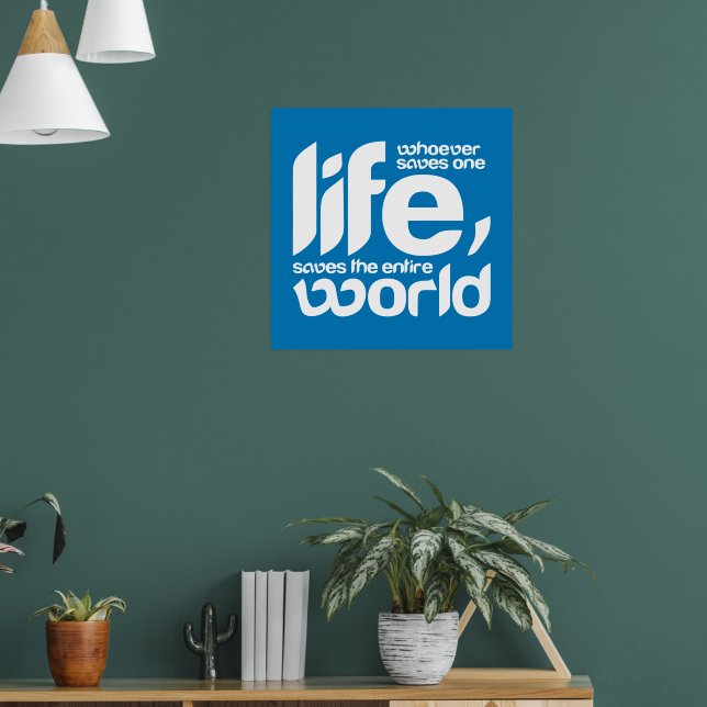 Póster Quien salva una vida (Salón 1)