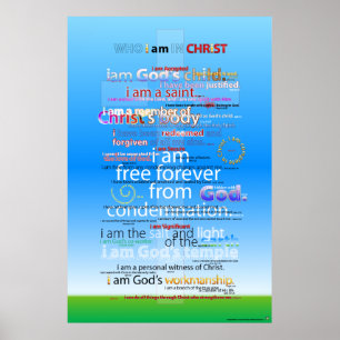 Póster Quién soy en Cristo