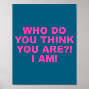 Póster ¡Quién te crees que eres!