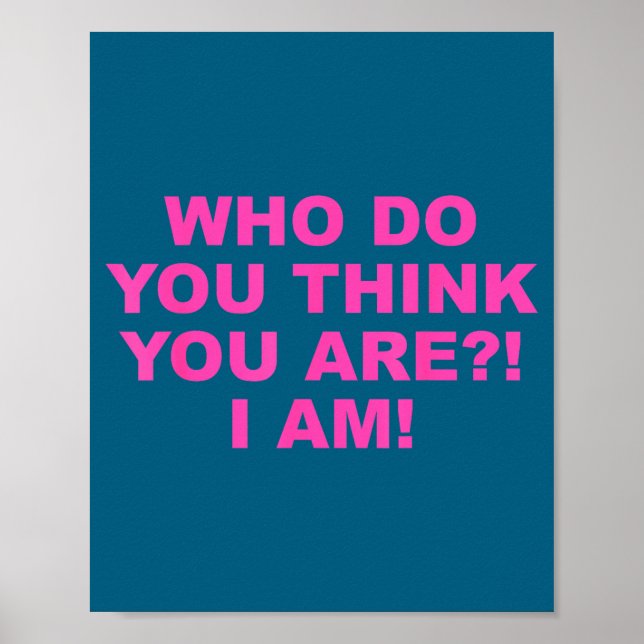 Póster ¡Quién te crees que eres! (Frente)