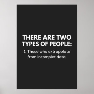 Póster Quienes extrapolan a partir de datos incompletos