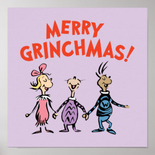 Póster Quienes se dan la mano Feliz Grinchmas