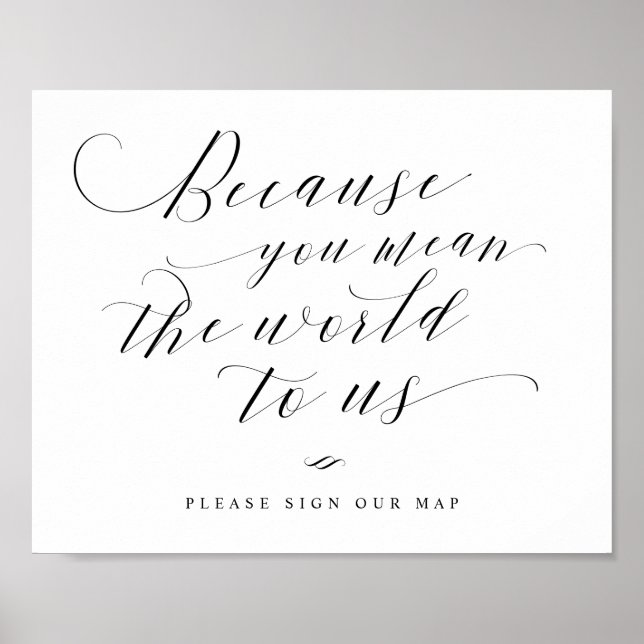 Póster ¿Quieres decir el mundo para nosotros? Mapa de Rót (Frente)