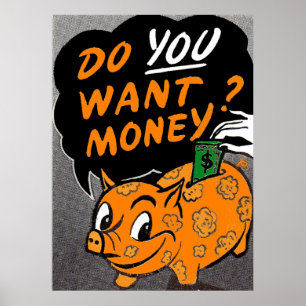 Póster ¿Quieres Dinero?