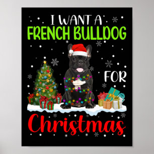 Póster Quieres Un Bulldog Francés Para Navidades De Guay 