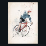 Póster Quiero montar en bicicleta<br><div class="desc">ilustracion</div>