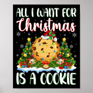 Póster Quiero Que Los Navidades Sean Una Cookie Xmas Tree