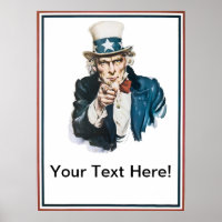 Quiero Que Tu Tío Sam Añada Tu Texto Personalizado