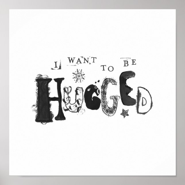 Póster Quiero ser abrazado (Frente)