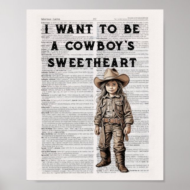 Póster Quiero ser el amor de un vaquero (Frente)