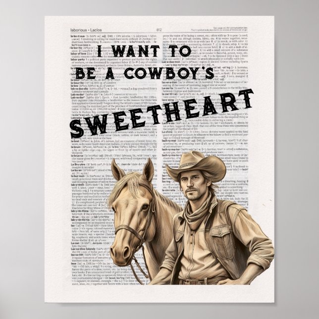 Póster Quiero ser el amor de un vaquero (2) (Frente)