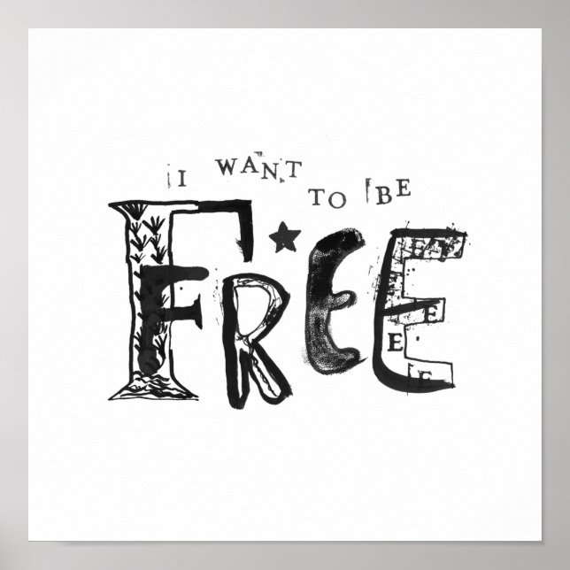 Póster Quiero ser libre (Frente)