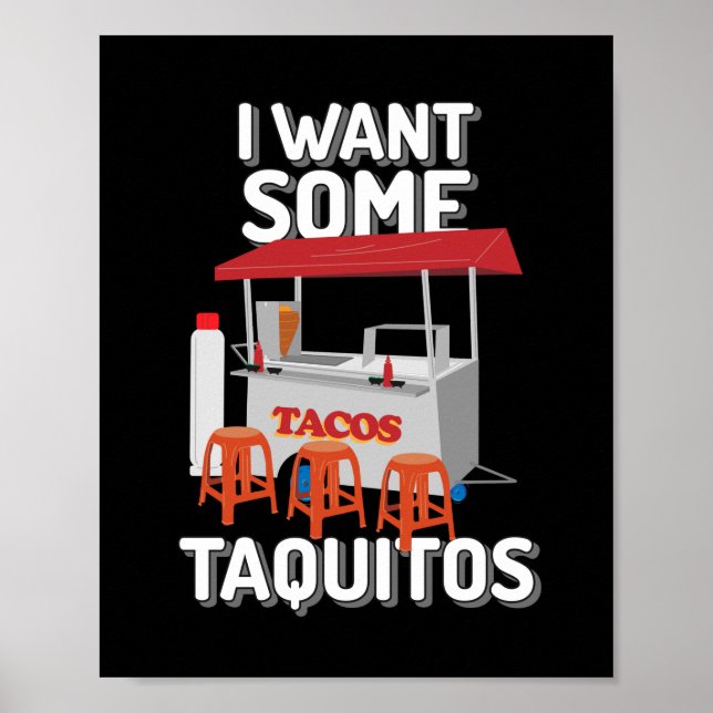 Póster Quiero Taquitos (Frente)