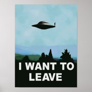 Póster Quiero UFO de la ser-licencia, extranjeros poster,