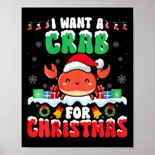 Póster Quiero Un Cangrejo Para Navidades - La Pesca De Ca