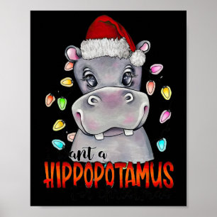 Póster Quiero Un Hipopótamo Para Las Luces De Los Navidad