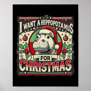 Póster Quiero Un Hipopótamo Para Los Navidades