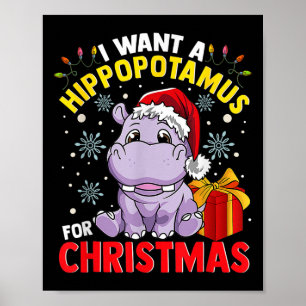 Póster Quiero Un Hipopótamo Para Los Navidades