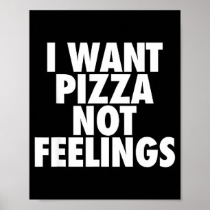 Póster Quiero Zza No Sentimientos - Cita Divertida de Foo