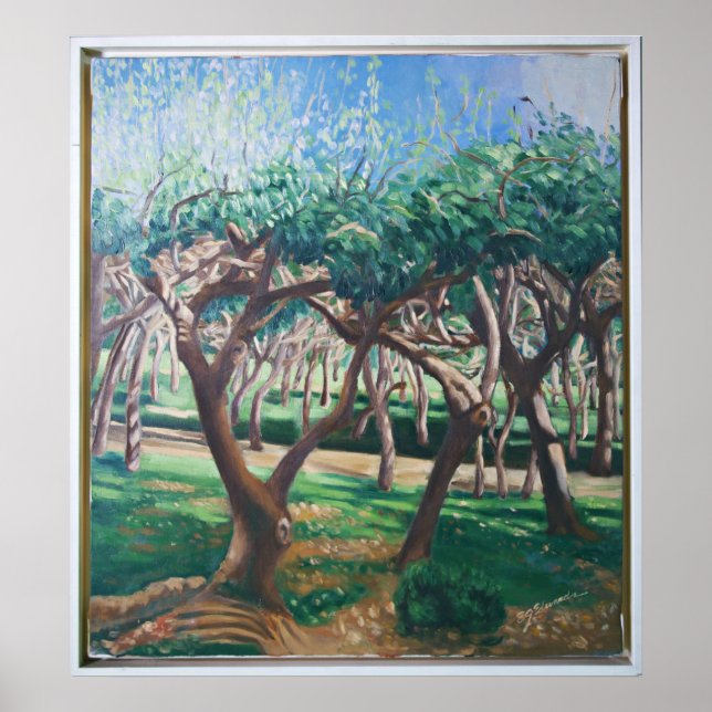 Póster Quiet Forest Traditional Oil Painting  (Frente)
