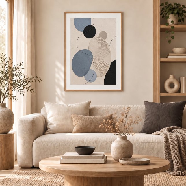 Póster Quiet Passage | Minimal Abstract Plaster Art Print (Subido por el creador)
