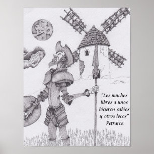 Póster Quijote de la Mancha