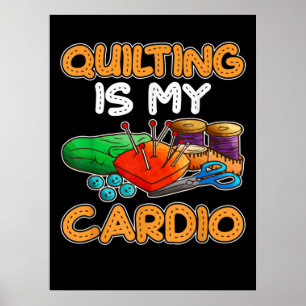 Póster Quillar es mi cardio   Graciosos amantes de la abl