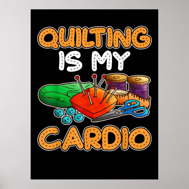 Póster Quillar es mi cardio | Graciosos amantes de la abl (Frente)
