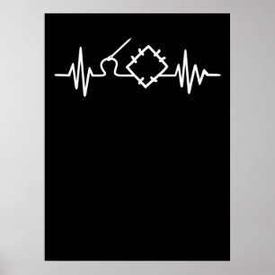 Póster Quilling Heartbeat Gifts Amantes divertidos de l