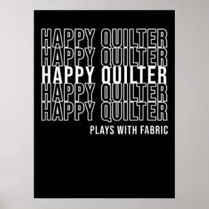 Póster Quilters De Citas De Citas De Cables Graciosas Jue