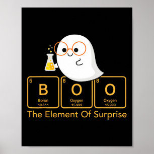 Póster Química Boo El Elemento De La Sorpresa Química Cut