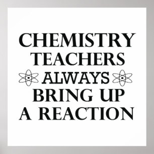 Póster química divertida