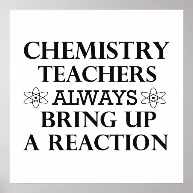 Póster química divertida (Frente)