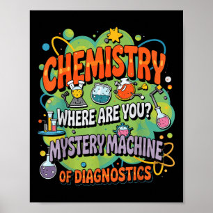 Póster Química Lab Week 2025 Máquina De Misterio De Diagn