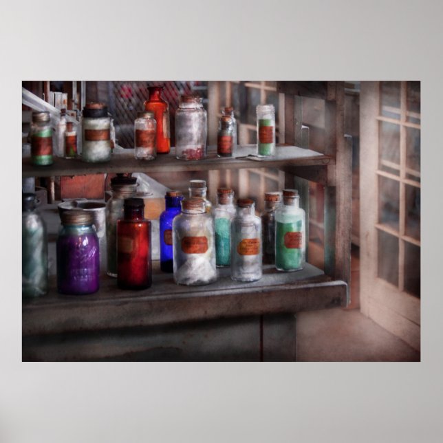 Póster Química - Listo para experimentar (Frente)