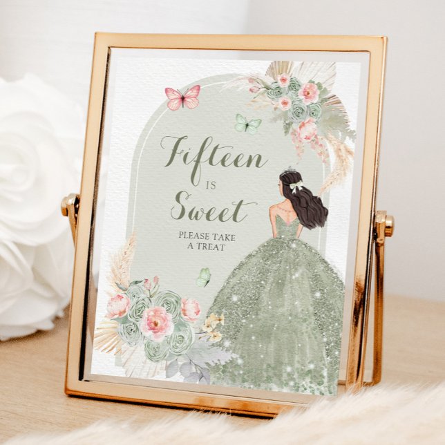 Póster Quinceañera Quince es dulce (Subido por el creador)