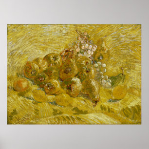 Póster Quinces Lemons orrea uvas de Van Gogh