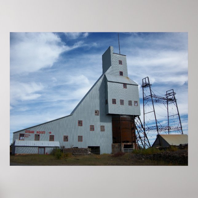 Póster Quincy Mine Steam Hoist Photo (Frente)