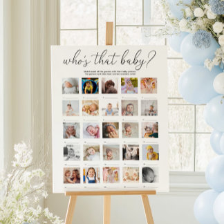 Póster Quinn Who's That Baby 25 Photo Game Poster