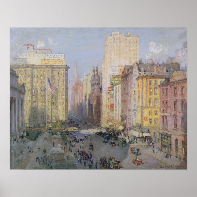 Póster Quinta Avenida, Nueva York, 1913 (Frente)