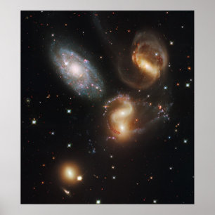 Póster Quintet Hickson Compact Group 92 de Stephan