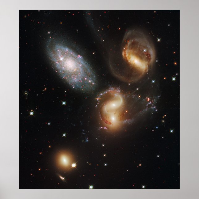 Póster Quintet Hickson Compact Group 92 de Stephan (Frente)