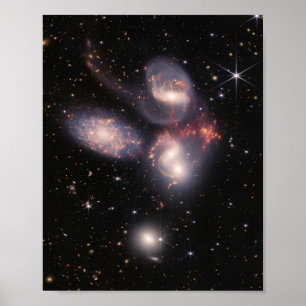 Póster Quinteto del telescopio espacial JWST James Webb S