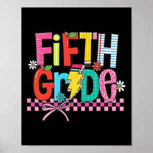 Póster Quinto Grado De Regreso A La Escuela 5to Grado Coq