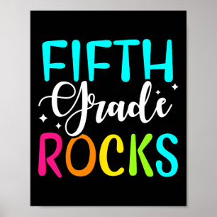 Póster Quinto grado Rocks Team Quinto grado profesor