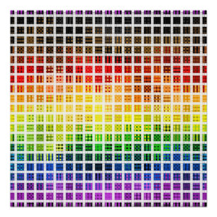 Póster Quirky Boho puso la colorida bandera del orgullo g