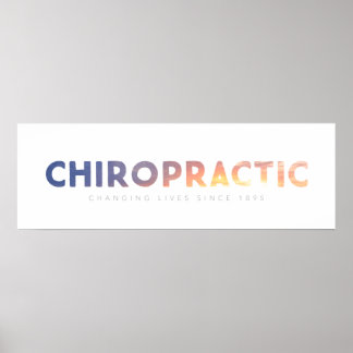 Póster Quiropráctica - Cambiando vidas desde 1895