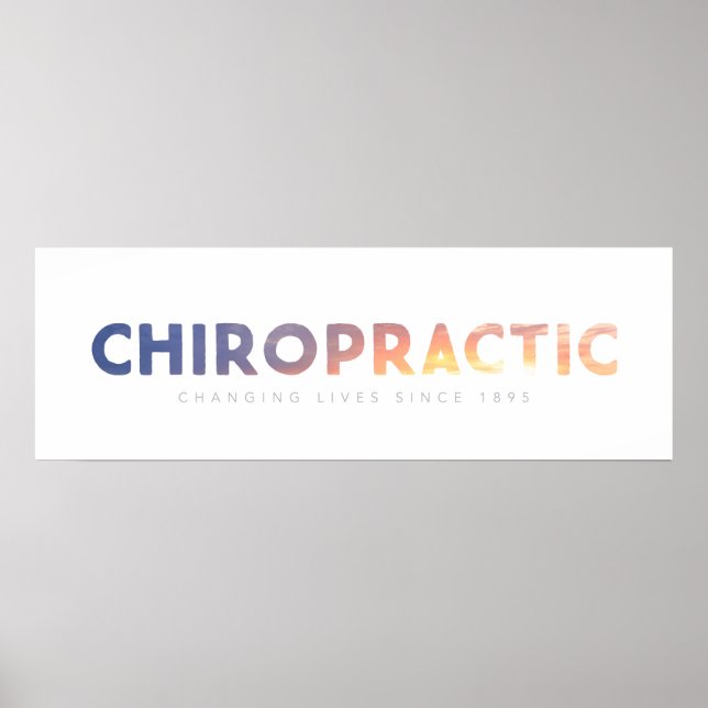 Póster Quiropráctica - Cambiando vidas desde 1895 (Frente)
